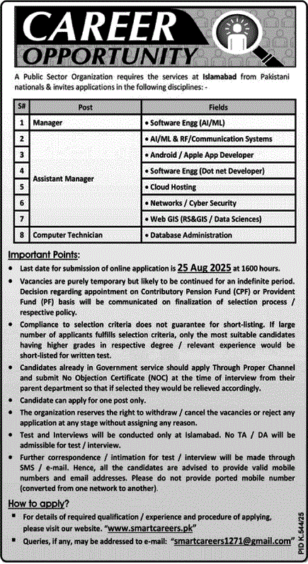 SUPARCO Jobs 2025