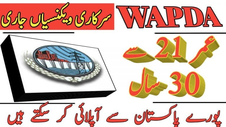 Read more about the article WAPDA Jobs November 2020