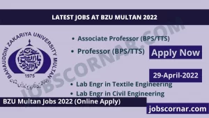 Read more about the article Latest Jobs at BZU Multan 2022