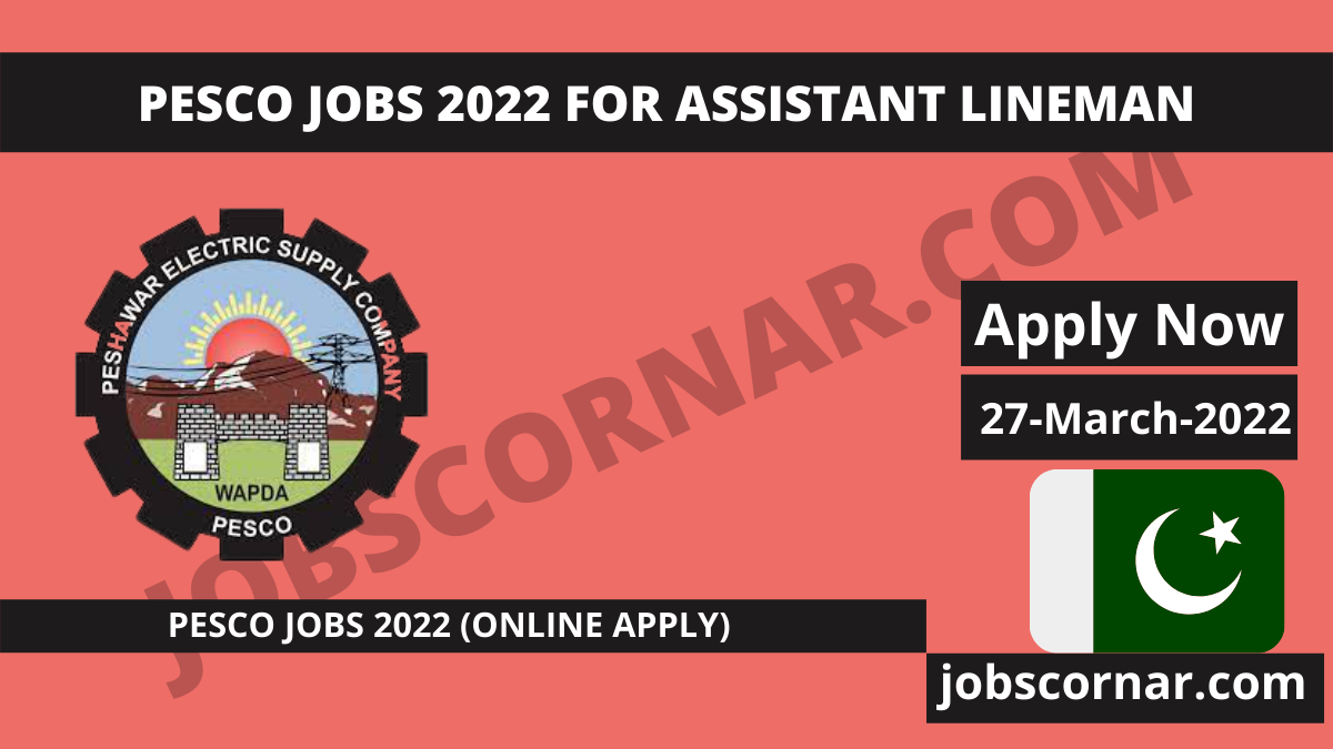 You are currently viewing PESCO Jobs 2022 for Assistant Lineman