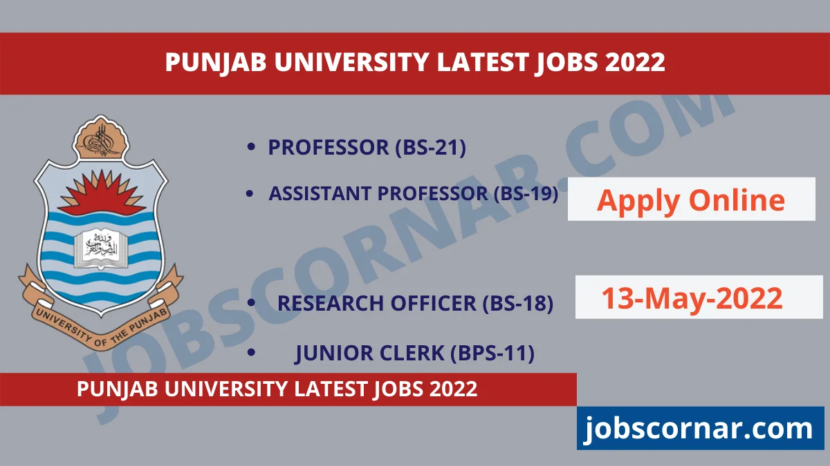 You are currently viewing Punjab University Latest Jobs 2022