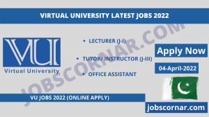 Read more about the article Virtual University Latest Jobs 2022