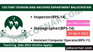Read more about the article Latest Jobs at Culture Department Balochistan