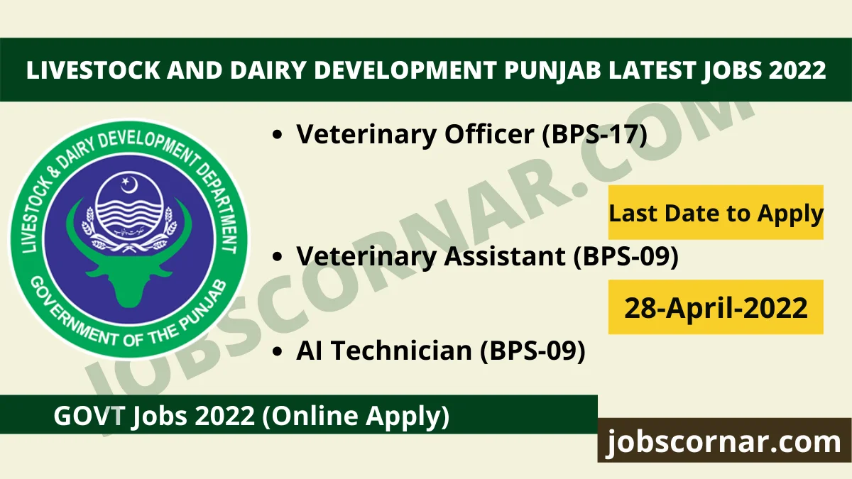 You are currently viewing Livestock and Dairy Development Punjab Latest Jobs 2022