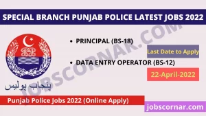 Read more about the article Special Branch Punjab Police Latest Jobs 2022