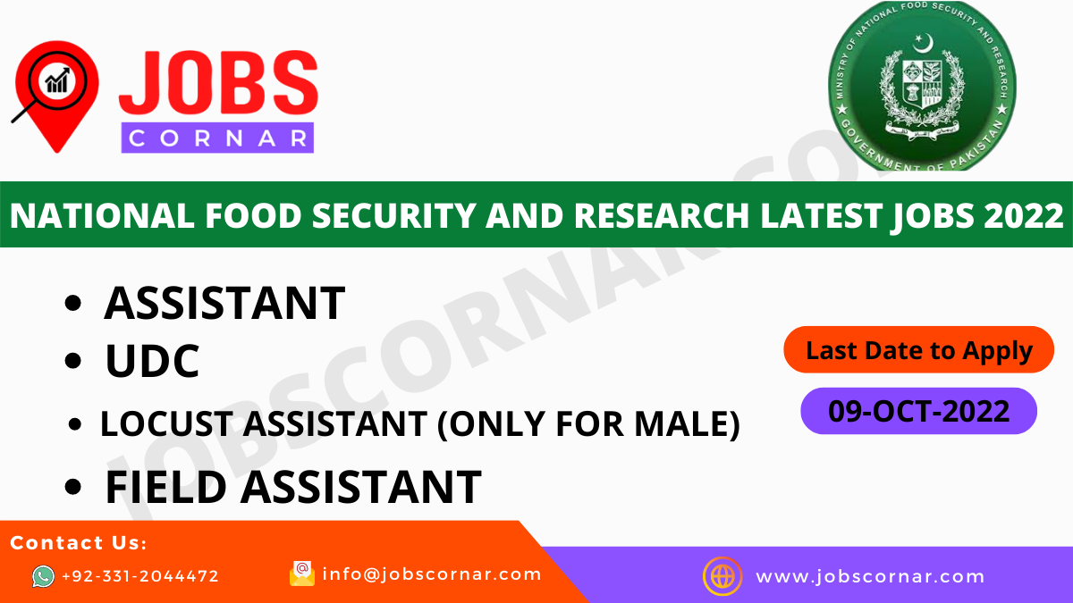 You are currently viewing National Food Security and Research Latest Jobs 2022