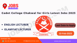 Read more about the article Cadet College Chakwal for Girls Latest Jobs 2023