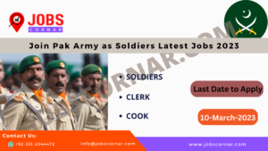 Read more about the article Join Pak Army as Soldiers Latest Jobs 2023