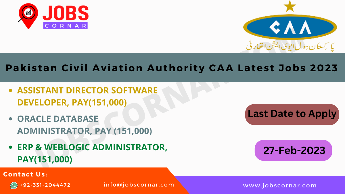 Read more about the article Pakistan Civil Aviation Authority CAA Latest Jobs 2023