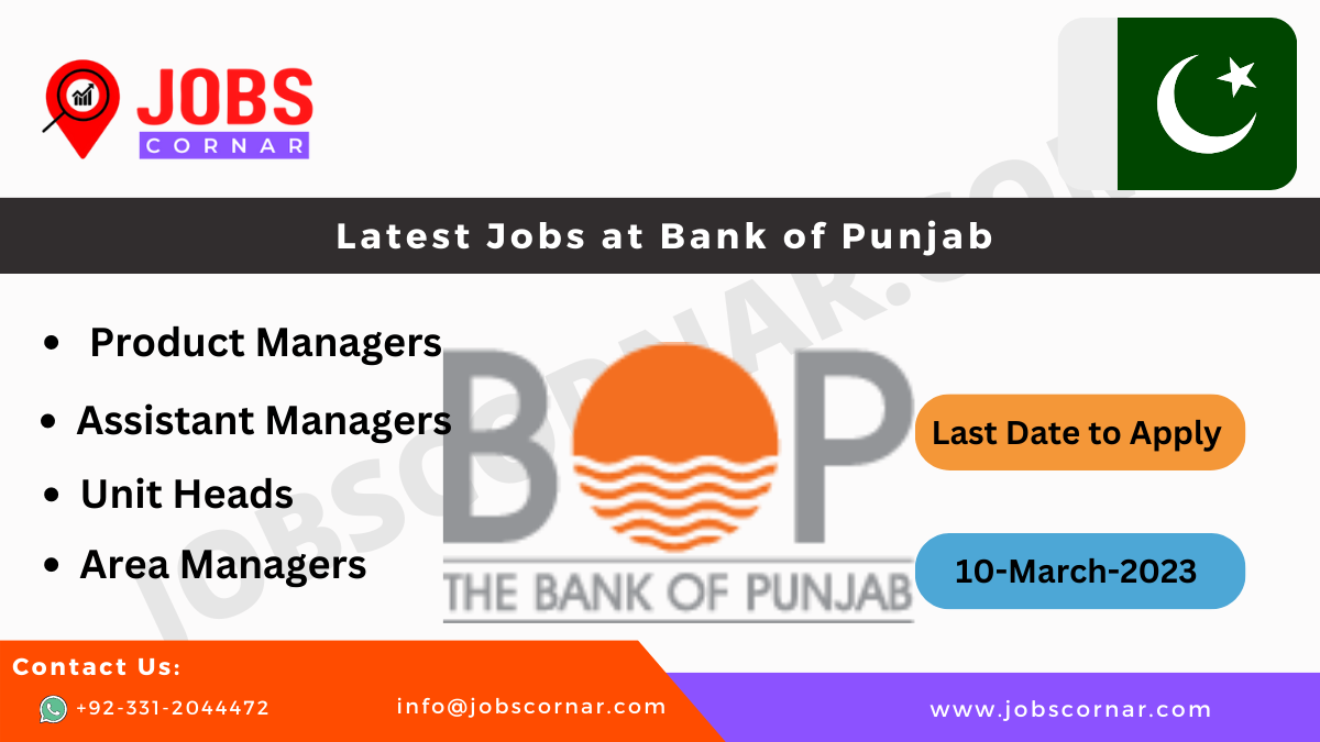 Read more about the article Latest Jobs at Bank of Punjab