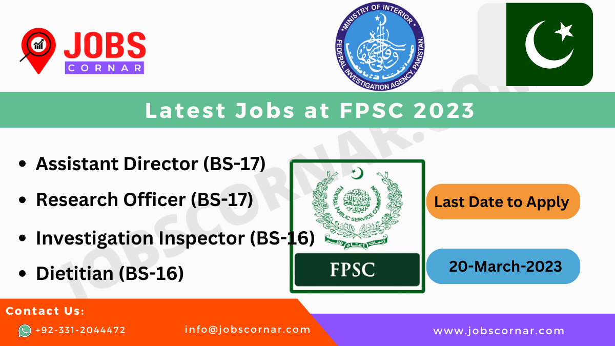 You are currently viewing Latest Jobs at FPSC 2023