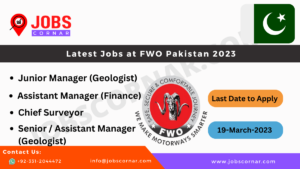 Read more about the article Latest Jobs at FWO Pakistan 2023