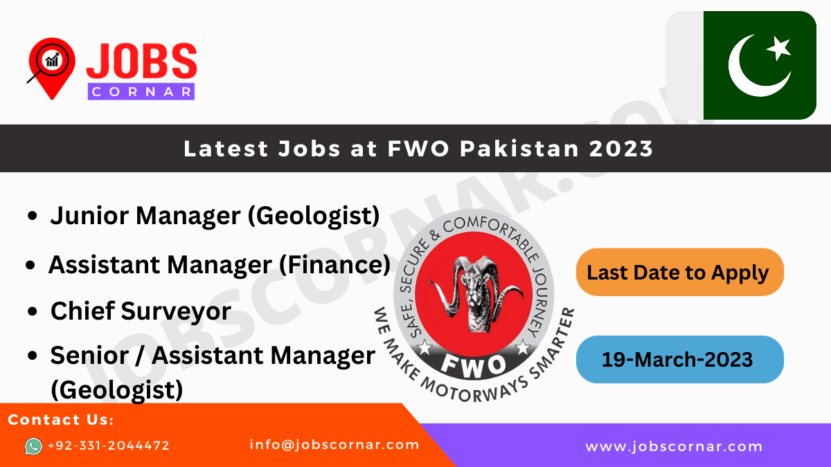 You are currently viewing Latest Jobs at FWO Pakistan 2023