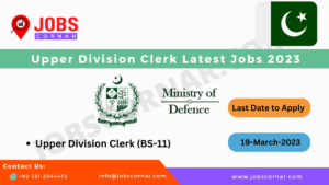 Read more about the article Ministry of Defence Upper Division Clerk Latest Jobs 2023