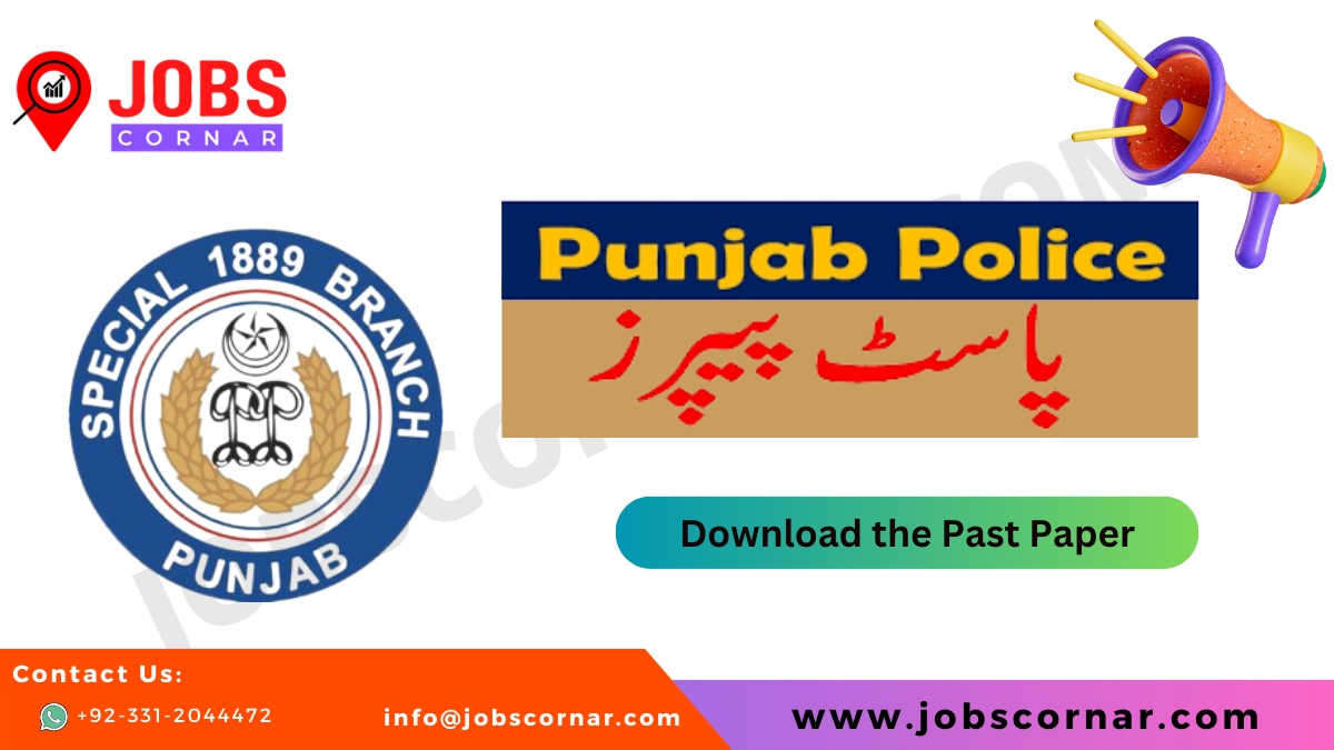 You are currently viewing Past Paper of Punjab Police Special Branch