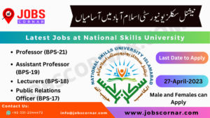 Read more about the article Latest Jobs at National Skills University