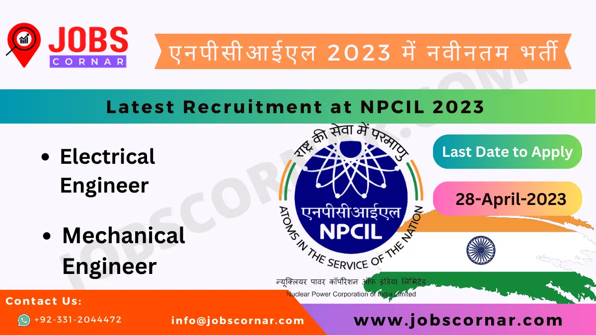 Read more about the article Latest Recruitment at NPCIL 2023