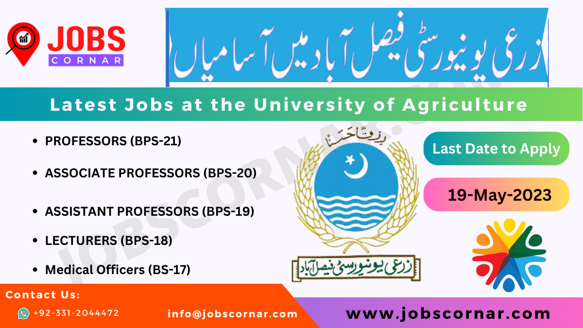 You are currently viewing Latest Jobs at the University of Agriculture