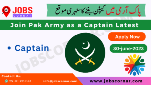 Read more about the article Join Pak Army as a Captain Latest