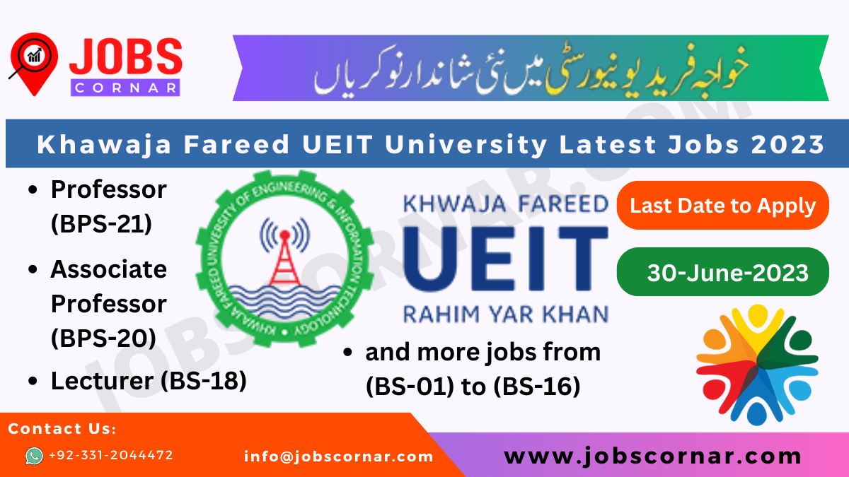 You are currently viewing Khawaja Fareed UEIT KFUEIT Latest Jobs 2023