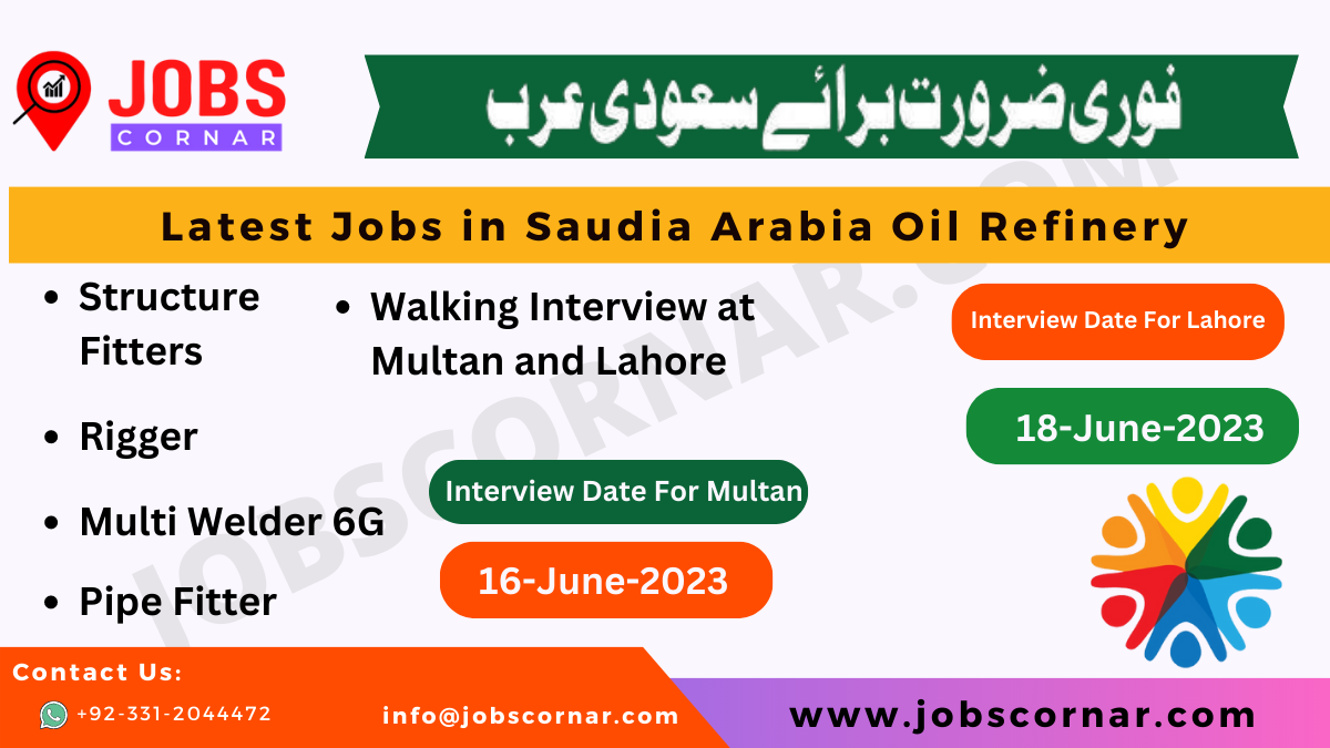 You are currently viewing Latest Jobs in Saudia Arabia Oil Refinery