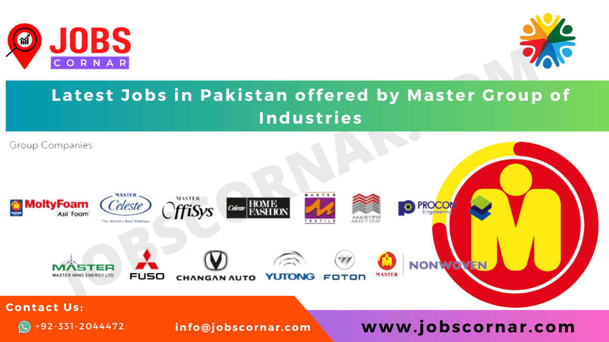 You are currently viewing Latest Jobs in Pakistan offered by Master Group of Industries