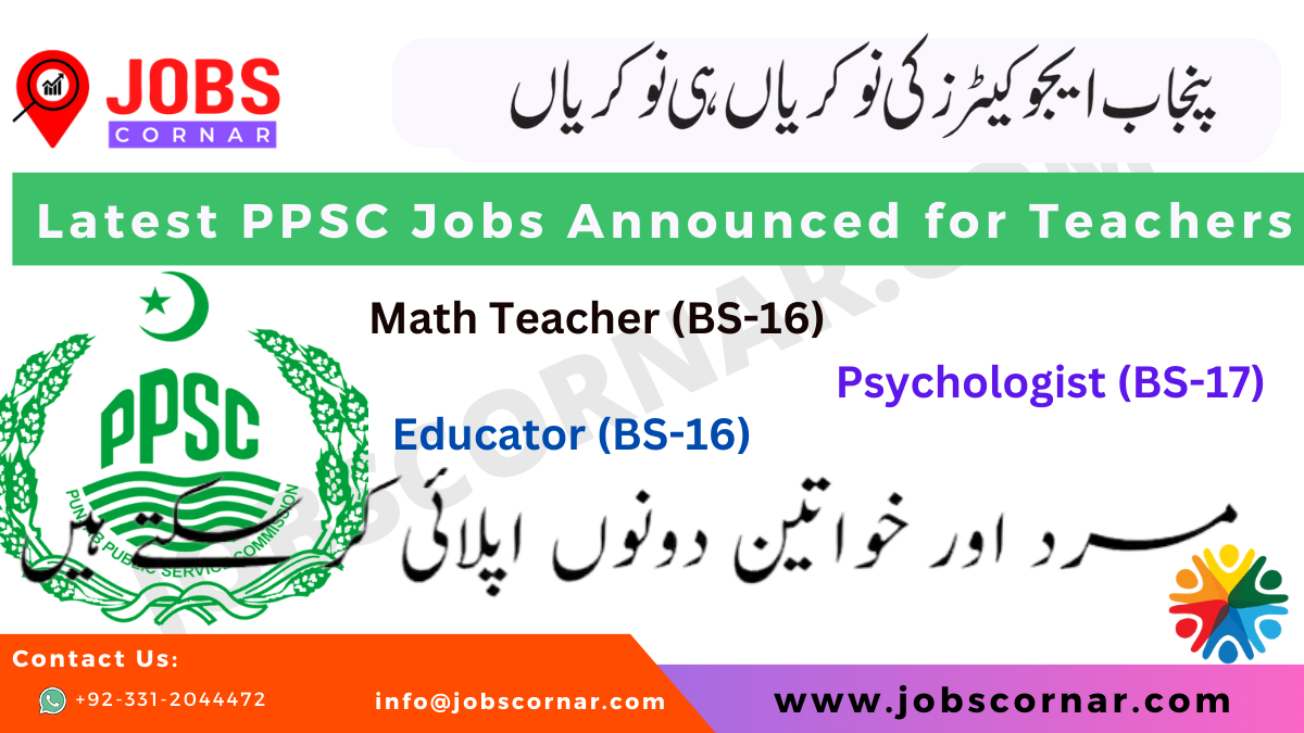 You are currently viewing Latest PPSC Jobs Announced for Teachers