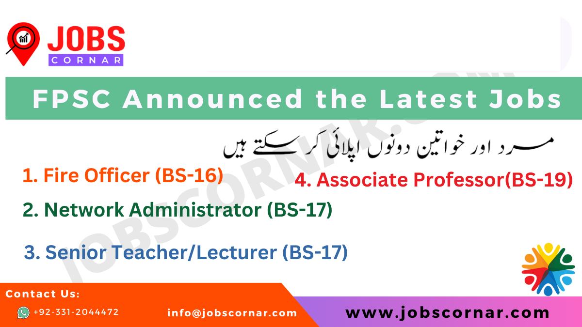 Read more about the article FPSC Announced the Latest Jobs