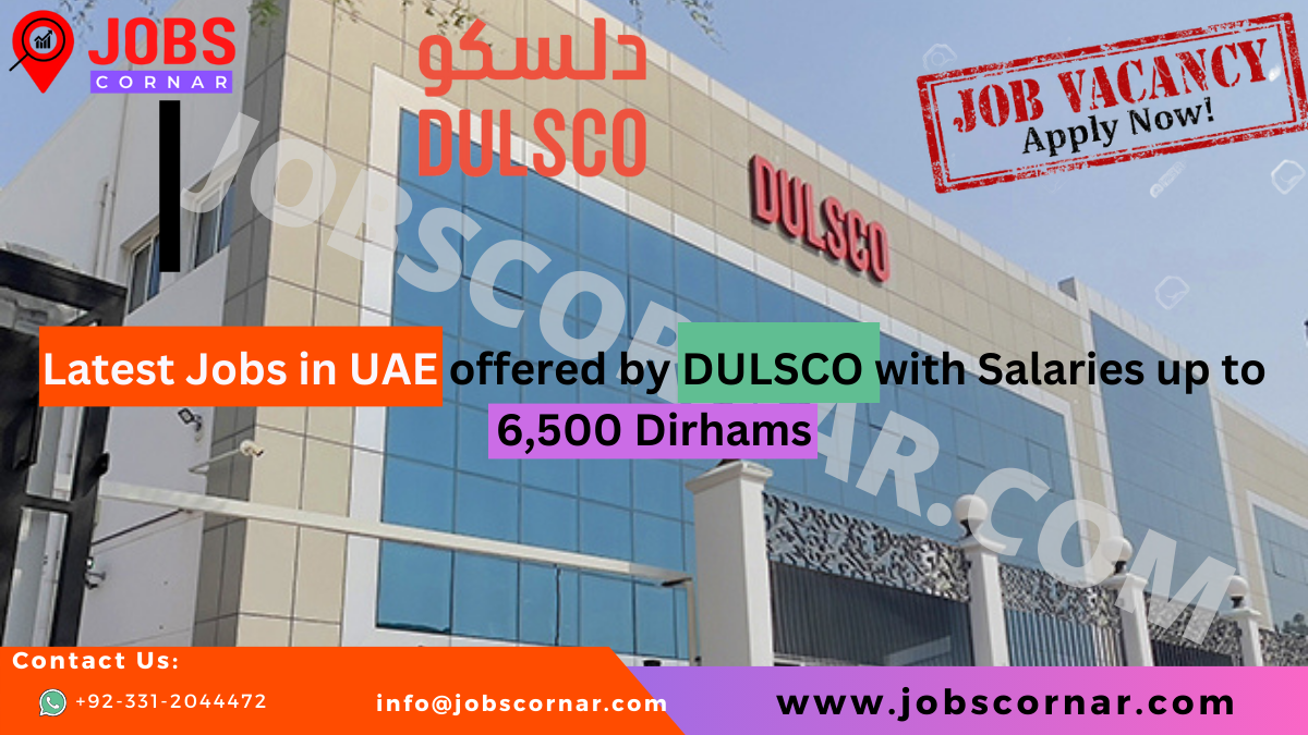 Read more about the article Latest Jobs in UAE offered by DULSCO