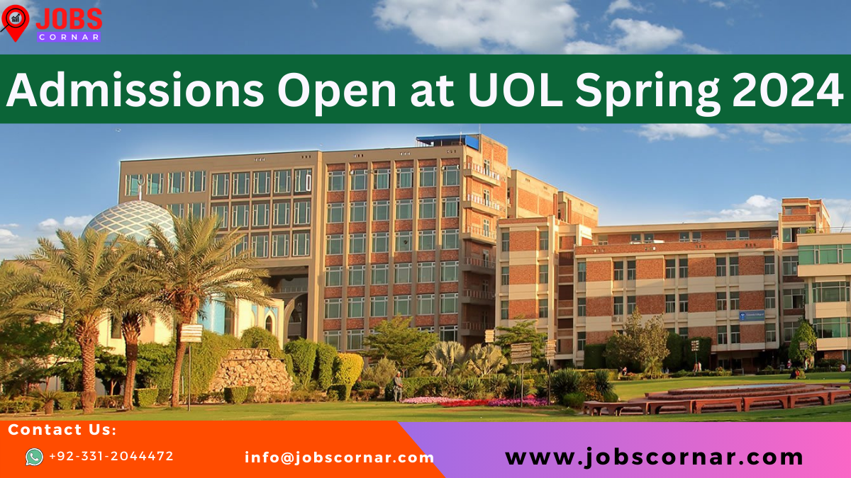 You are currently viewing Latest Admission Open at University of Lahore Pakistan Spring 2024