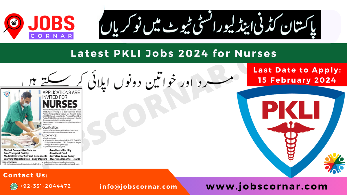 You are currently viewing Latest PKLI Jobs 2024 for Nurses