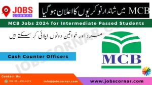 Read more about the article MCB Jobs 2024 for Intermediate Passed Students All over Pakistan