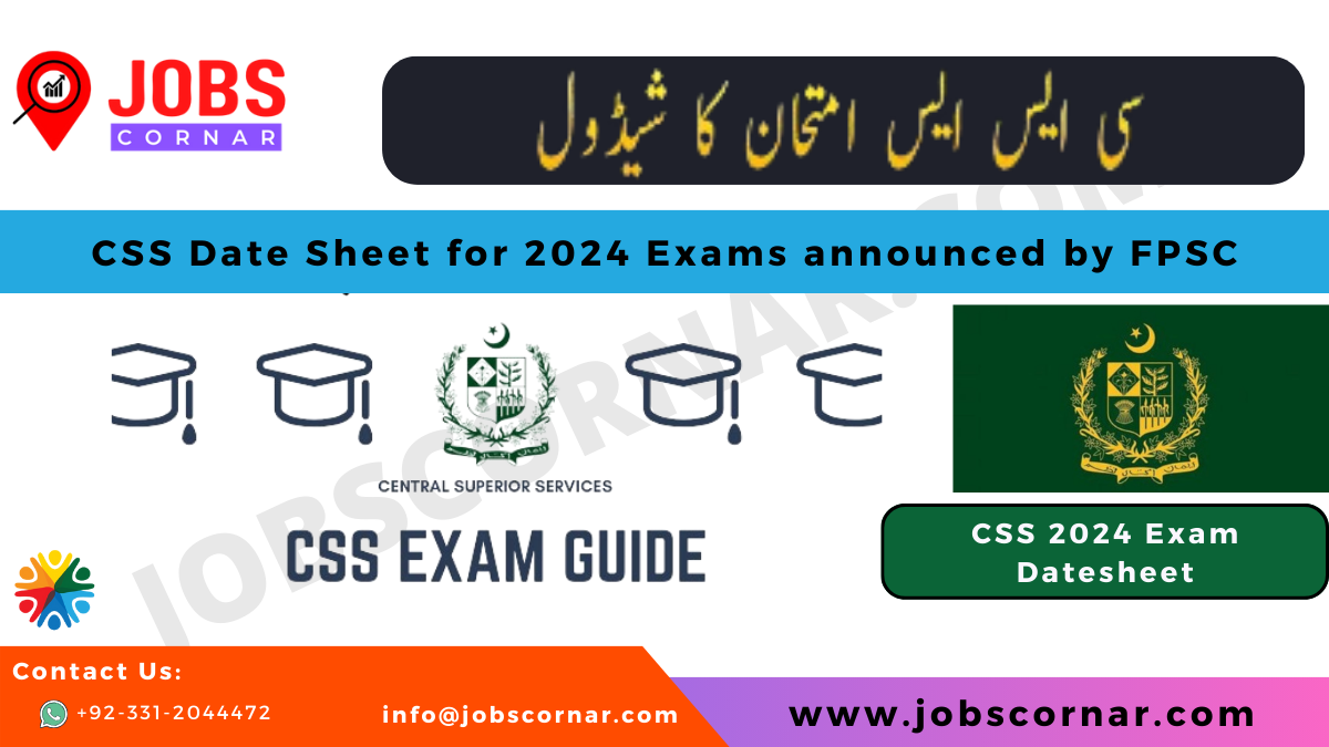 You are currently viewing CSS Date Sheet for 2024 Exams announced by FPSC
