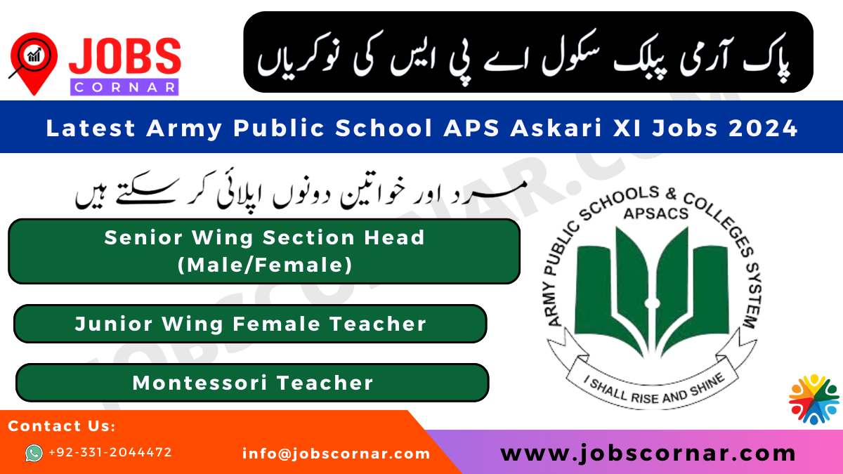 You are currently viewing Latest Army Public School APS Askari XI Jobs 2024