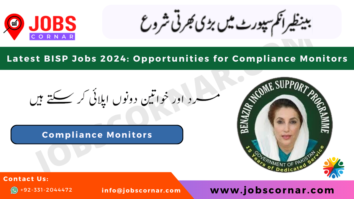 You are currently viewing Latest BISP Jobs 2024: Opportunities for Compliance Monitors
