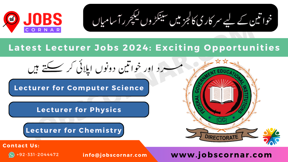 Read more about the article Latest Lecturer Jobs 2024: Exciting Opportunities