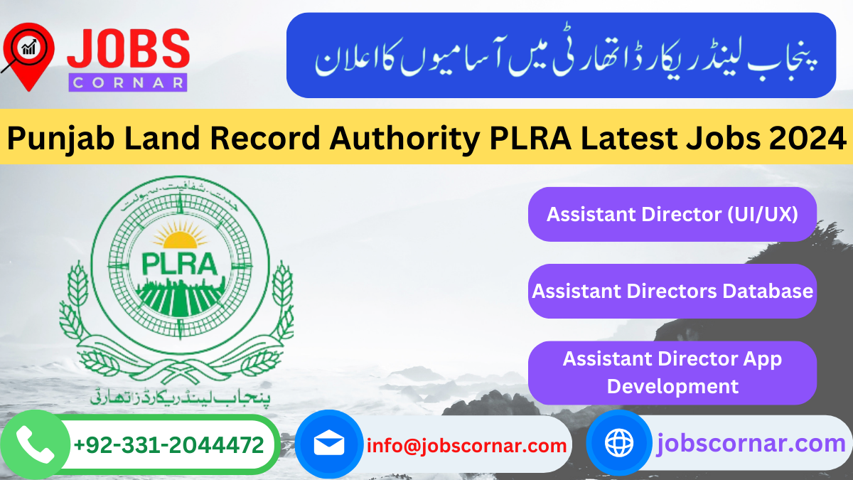 You are currently viewing Punjab Land Record Authority PLRA Latest Jobs 2024