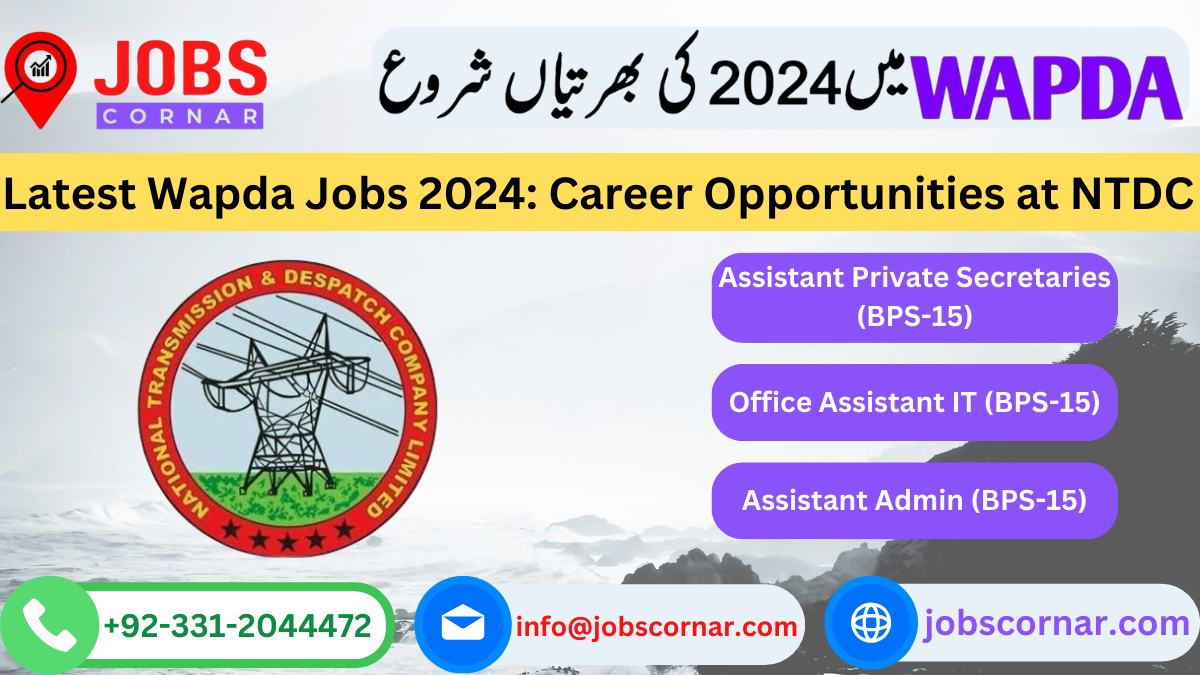 You are currently viewing Latest Wapda Jobs 2024: Career Opportunities at NTDC