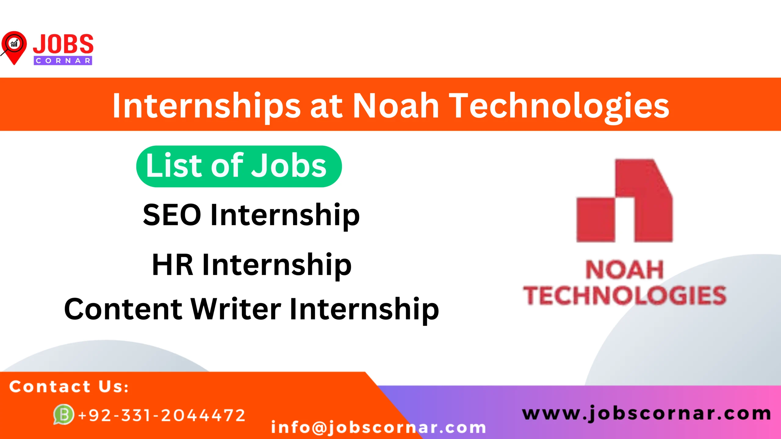 You are currently viewing Intern at Noah Technologies: Apply Now