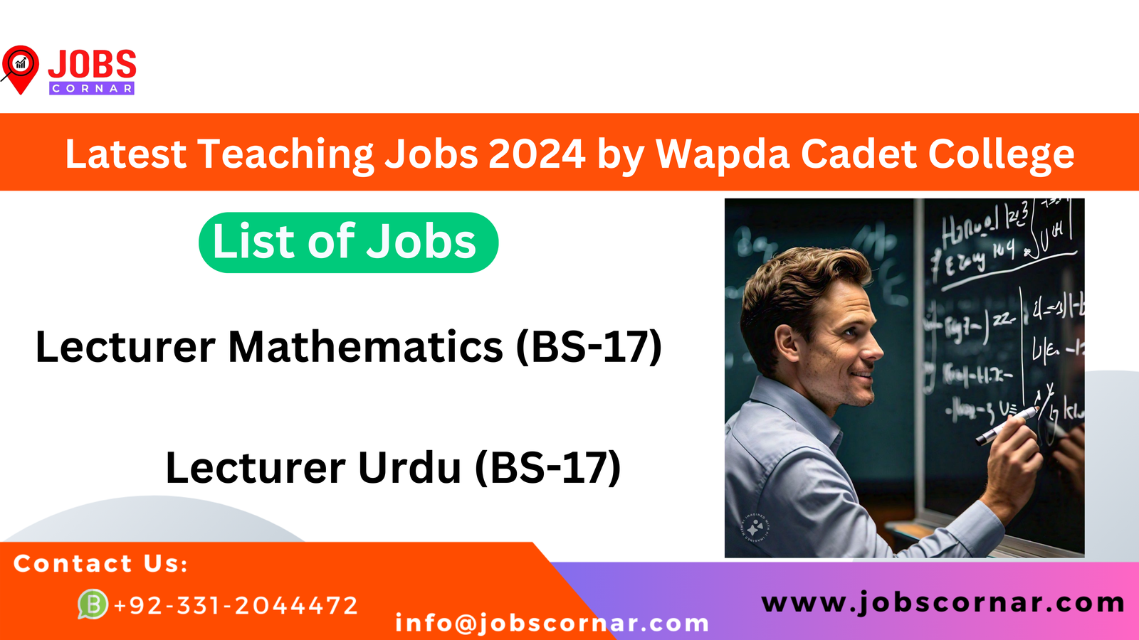 Read more about the article Latest Teaching Jobs 2024 by Wapda College