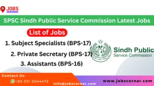 Read more about the article SPSC Sindh Public Service Commission Latest Jobs 2024