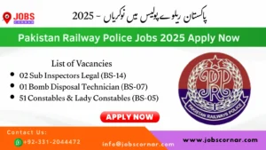Read more about the article Pakistan Railway Police Jobs 2025 Apply Now