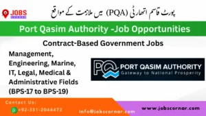 Read more about the article Port Qasim Authority (PQA) – Job Opportunities Apply Now