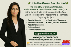 Ministry of Climate Change Govt Jobs 2025