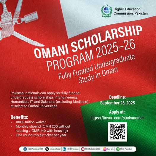Fully Funded Scholarships for Pakistani Students Apply Now