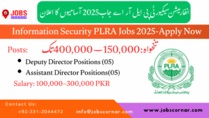Information Security PLRA Jobs 2025 Apply Now