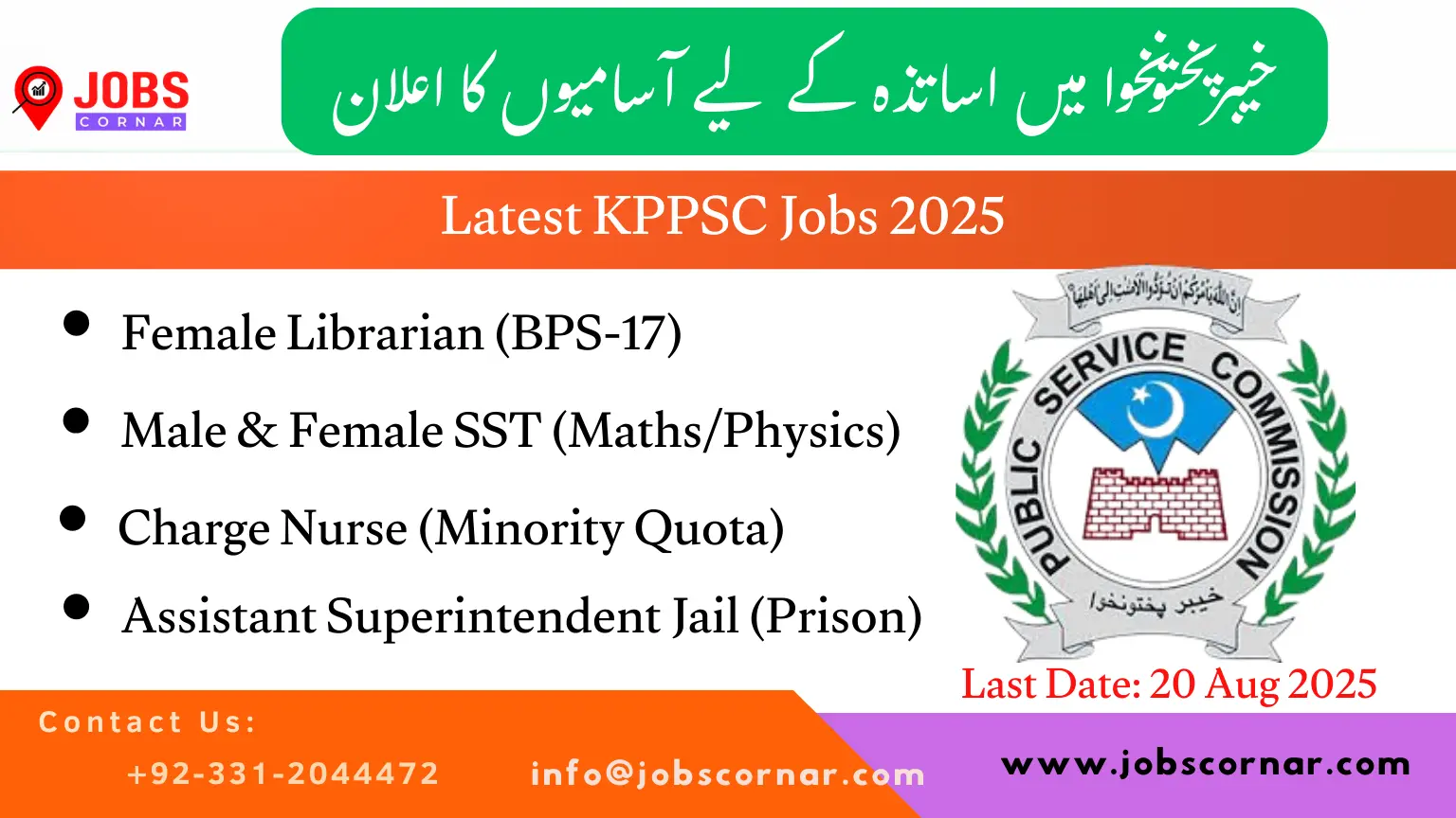 Latest KPPSC Jobs 2025