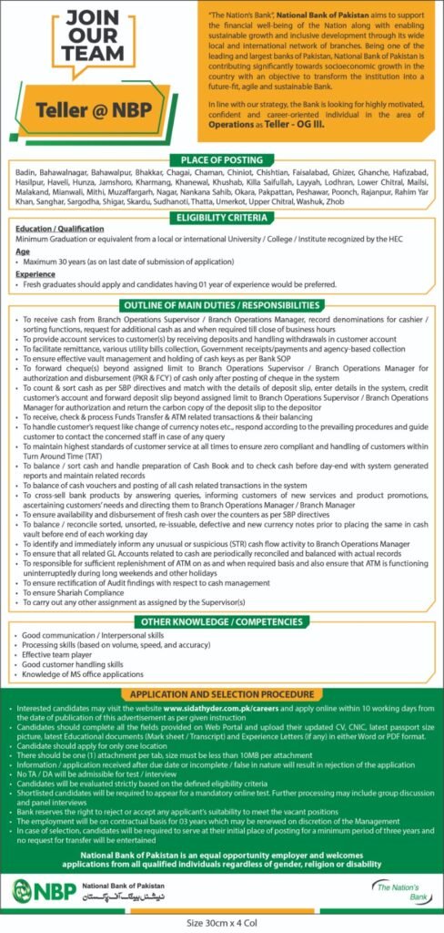NBP Jobs 2025