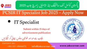 PCSIR IT Specialist Job 2025 – Apply Now (2)