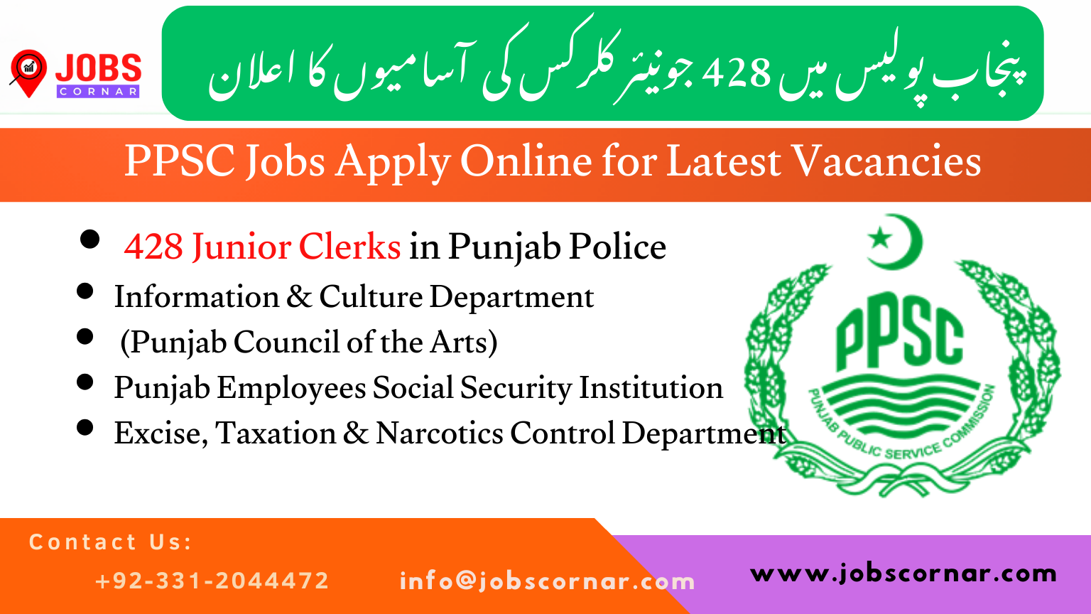 PPSC Jobs Apply Online for Latest Vacancies